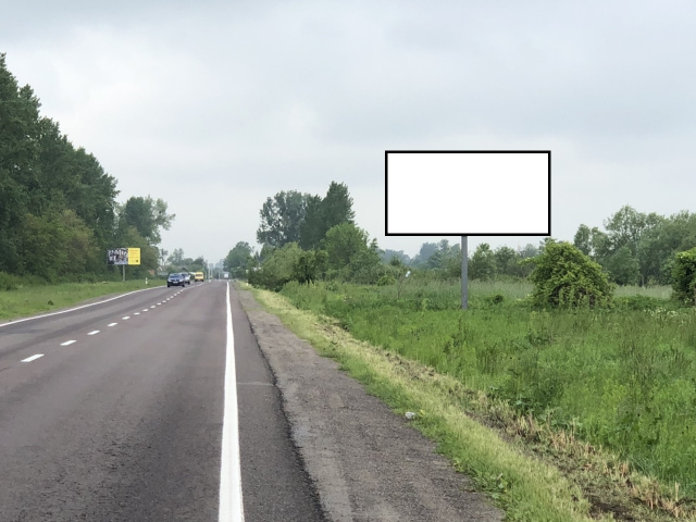 Щит 6x3,  а/д М09 львів-Рава-Руська 157+230 праворуч Жовківський р-н вїзд у  м.Жовква